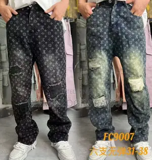 Balenciaga,Armani, Ready Made Tears N Luis Vuitton Baggy Jeans Availab