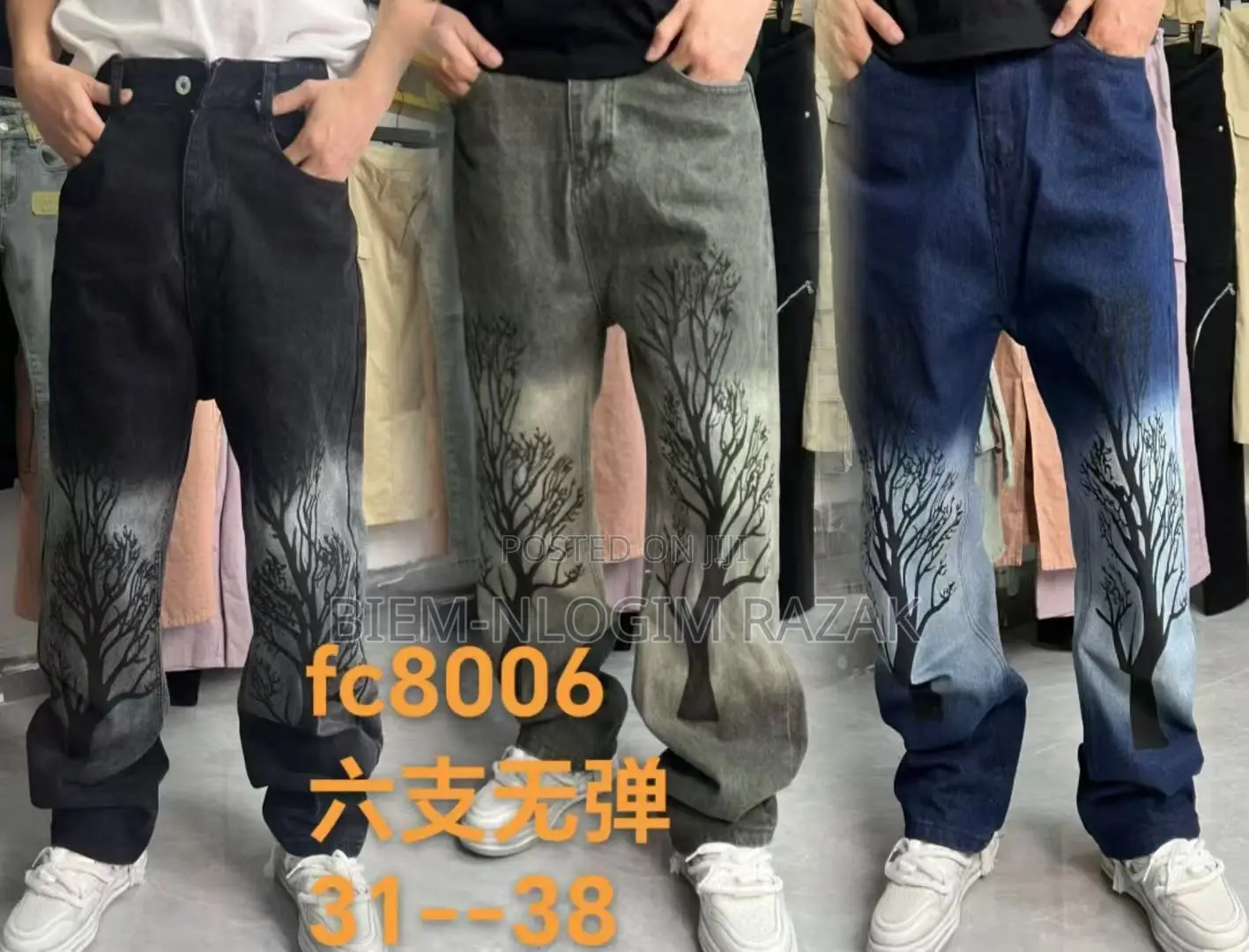 Balenciaga,Armani, Ready Made Tears N Luis Vuitton Baggy Jeans Availab