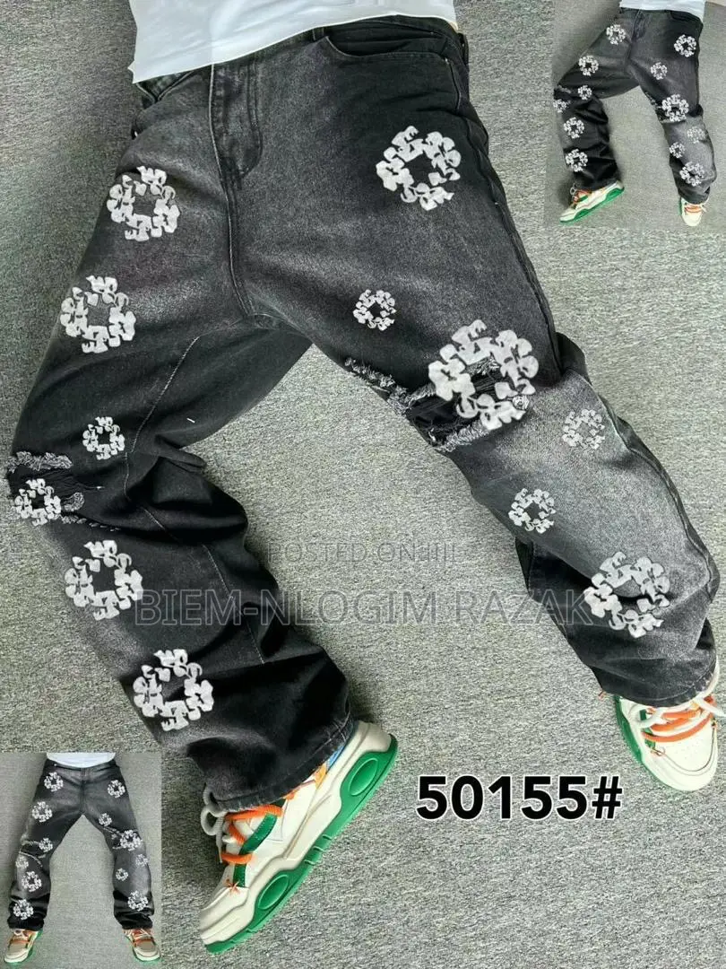 Balenciaga,Armani, Ready Made Tears N Luis Vuitton Baggy Jeans Availab