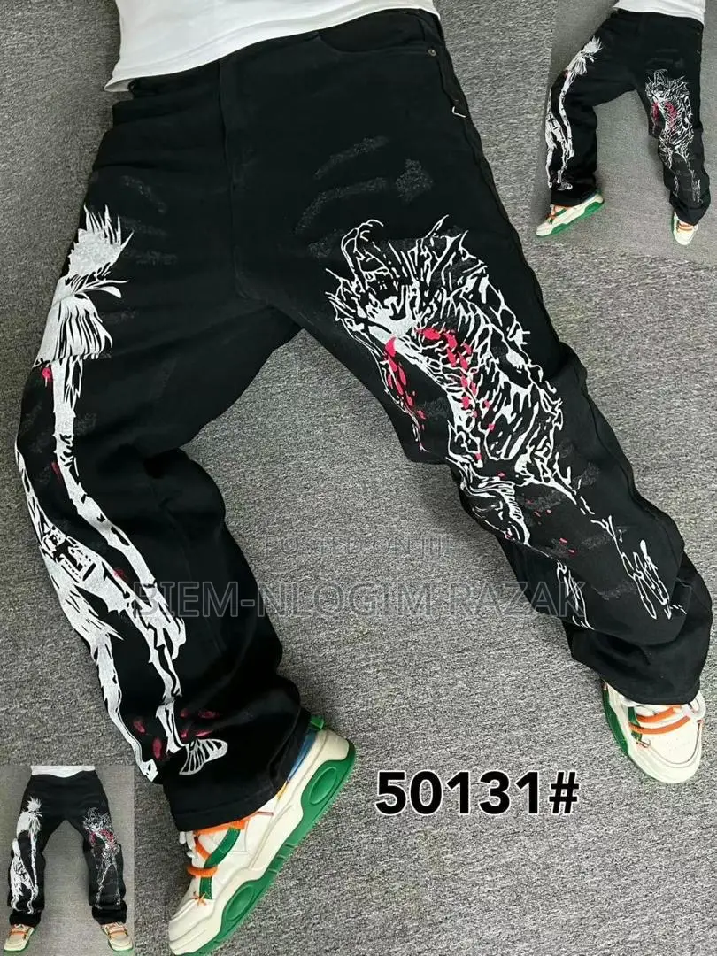 Balenciaga,Armani, Ready Made Tears N Luis Vuitton Baggy Jeans Availab