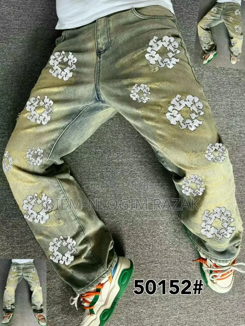 Balenciaga,Armani, Ready Made Tears N Luis Vuitton Baggy Jeans Availab