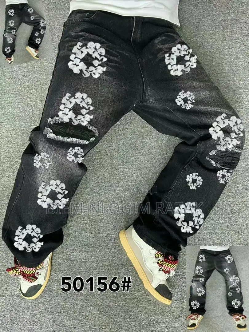 Balenciaga,Armani, Ready Made Tears N Luis Vuitton Baggy Jeans Availab