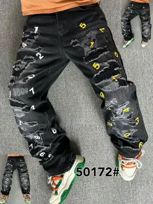Balenciaga,Armani, Ready Made Tears N Luis Vuitton Baggy Jeans Availab