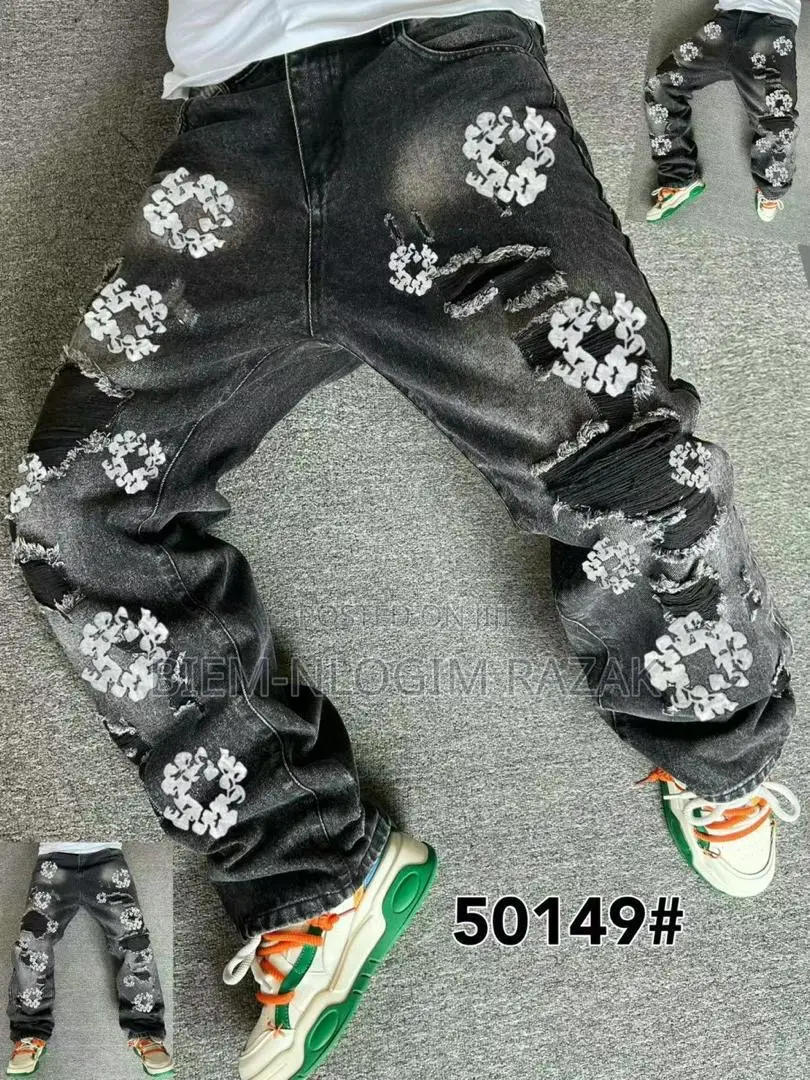 Balenciaga,Armani, Ready Made Tears N Luis Vuitton Baggy Jeans Availab