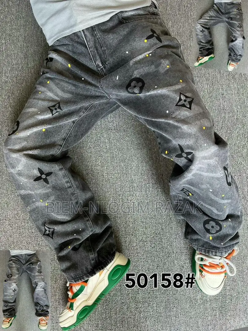 Balenciaga,Armani, Ready Made Tears N Luis Vuitton Baggy Jeans Availab
