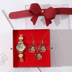 Ladies Watch Necklace Valentine Gift Package- Fast Delivery in 2 Hours