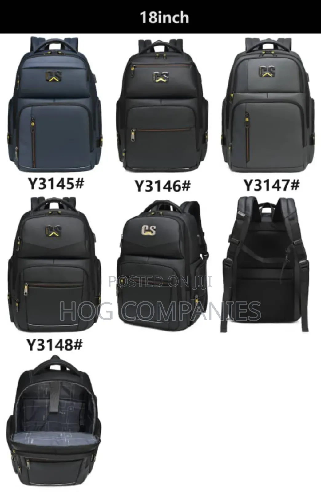 18 Inches Large Capacity Waterproof Laptop Travel Bag School Backpack
