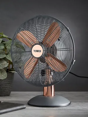 Tower Cavaletto 12-Inch Metal Desk Fan. New