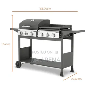 39cm Tower Goucho 6 Burner Gas BBQ and Plancha. New