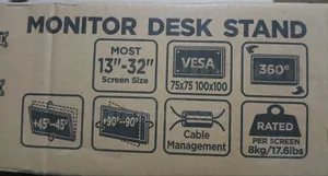 Putorsen Quad Monitor Stand,4 Monitor Mount For 13 To 32 Inch Screens