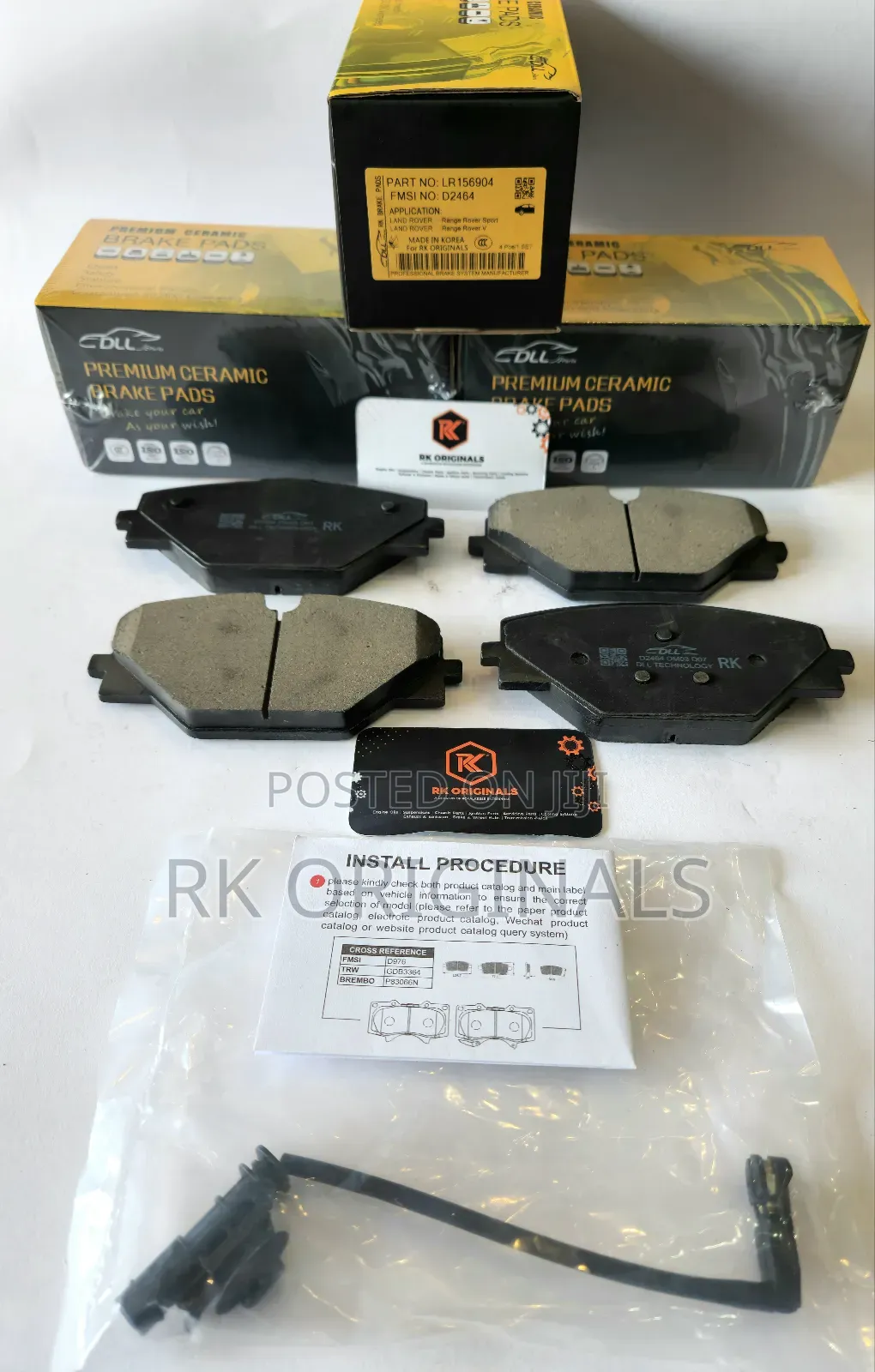 Range Rover Sport/Velar 2022-2025 Ceramic Back Brake Pad With Sensor