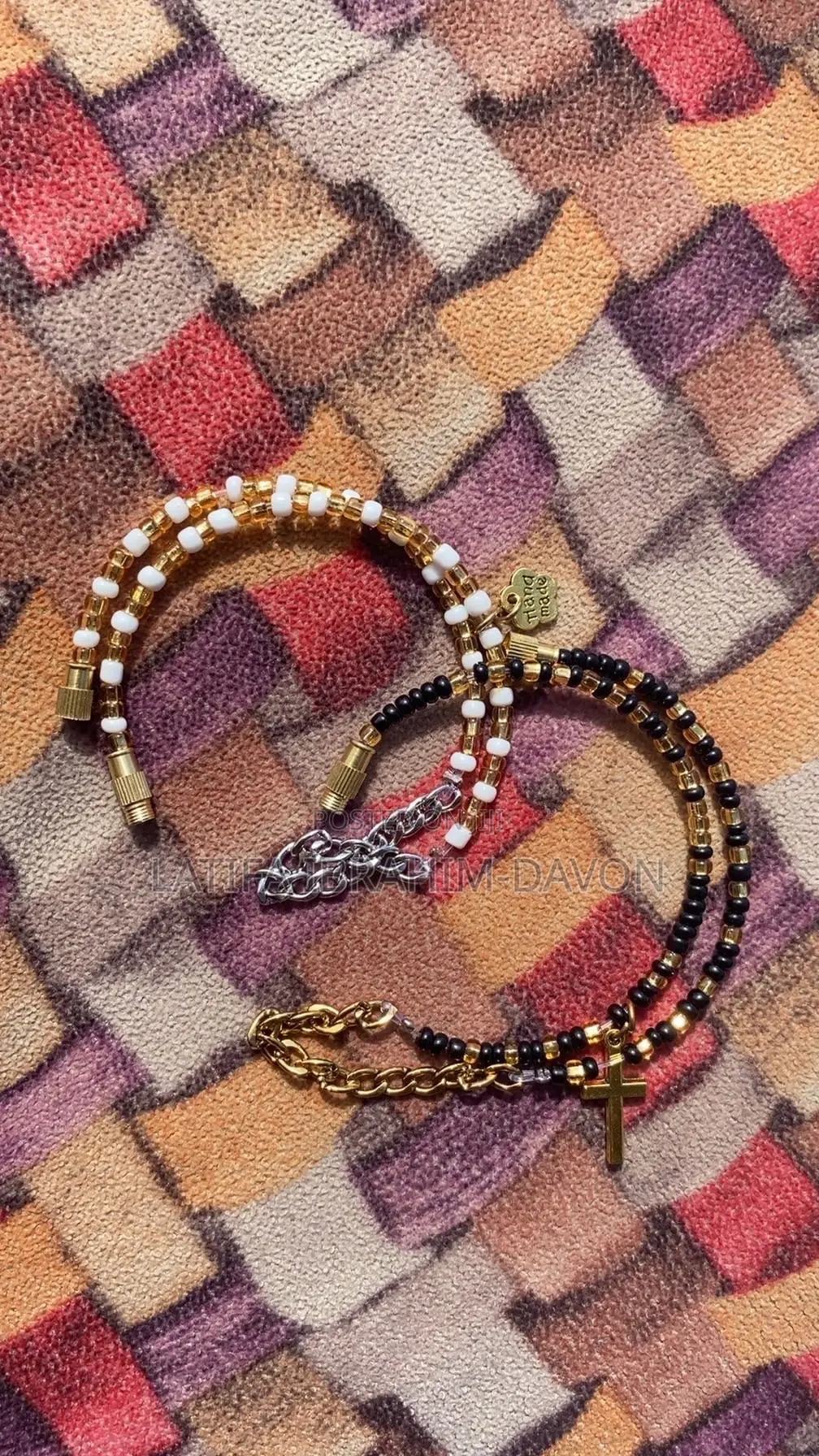 Beaded Anklets -Fused With Chains+Charms