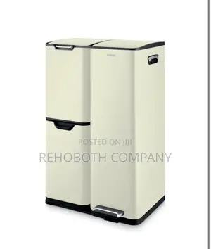 Tower T838024c Pedal Bin, Steel, Cream