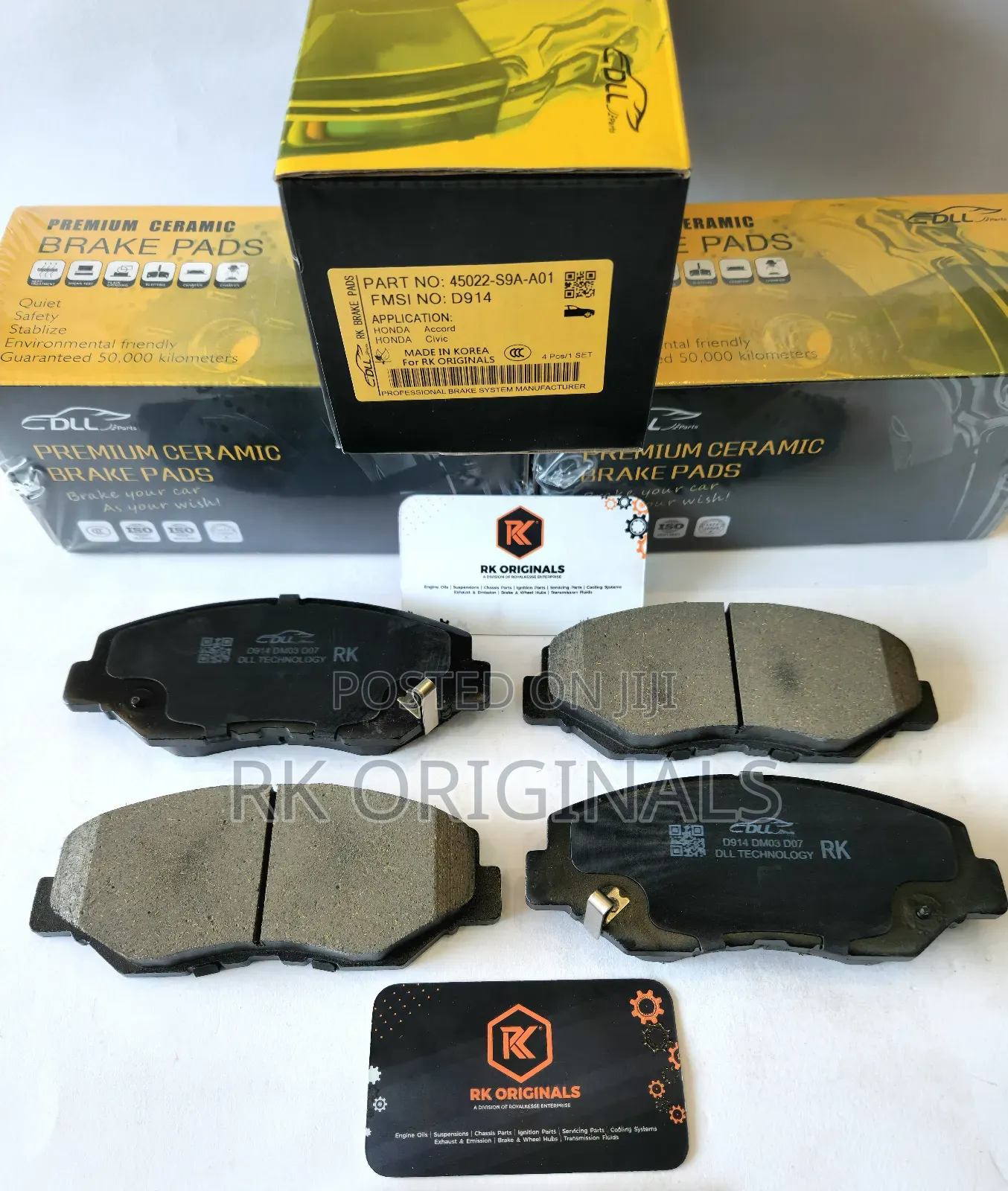Accord 03-17/Civic 12-21/Cr-v 02-16/Fit 13-14 Ceramic Front Brake Pad