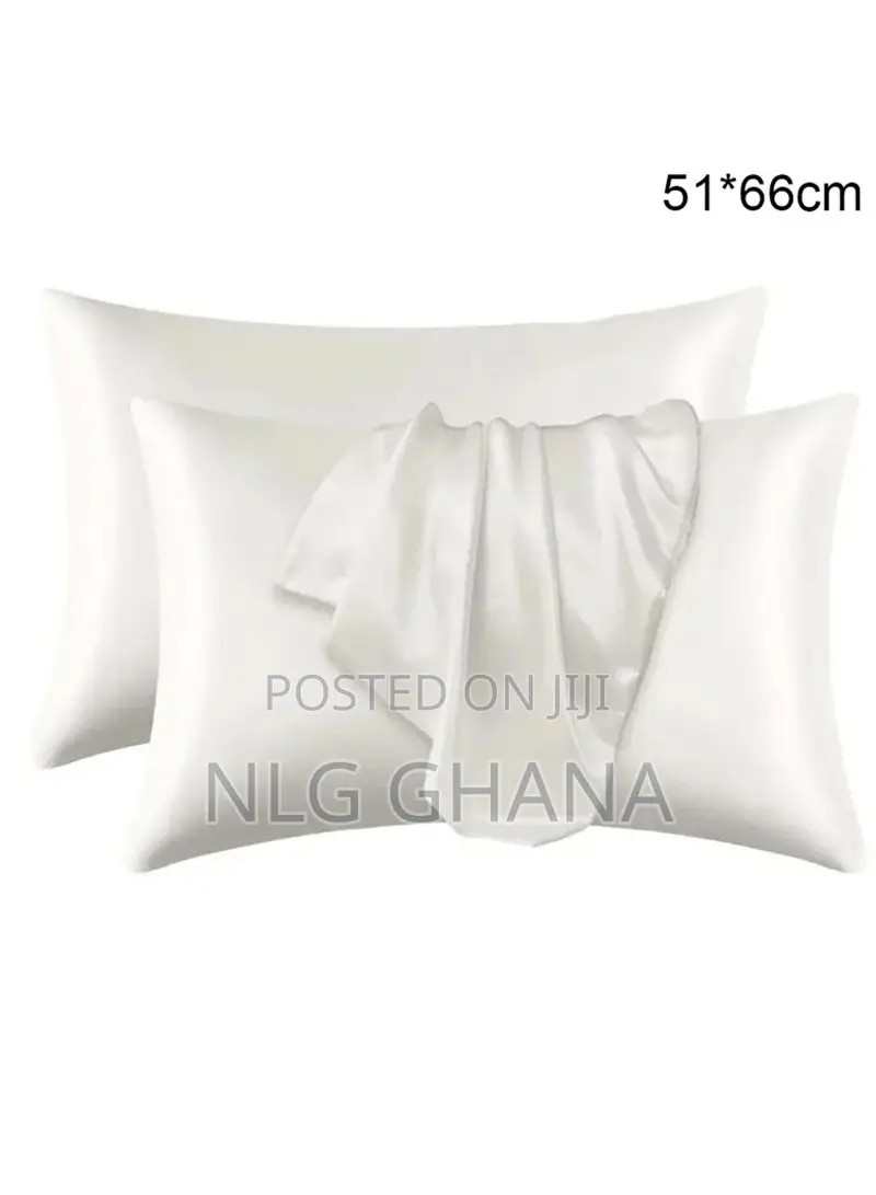 1 Pair 26x22inch Silk Pillowcase Imitation Silk Pillow Case. Ghx4716
