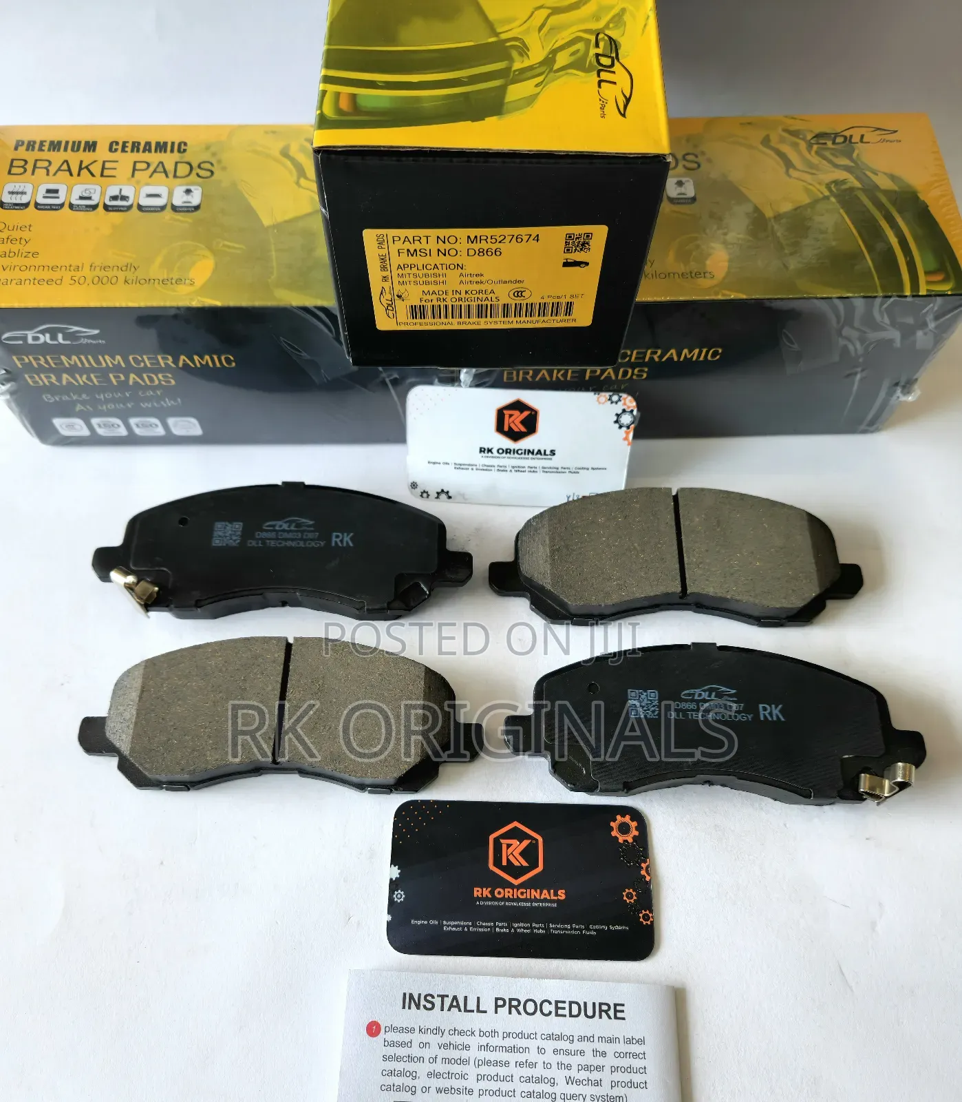 Outlander Sport 2024/Mit Asx/Lancer 04-17 Ceramic Front Brake Pad