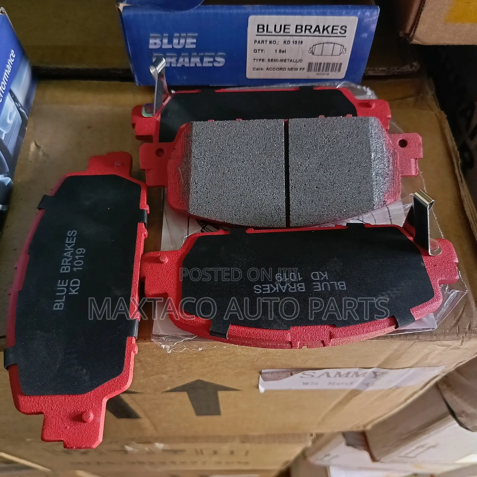Blue Brakes Kd1019 Semi-Metallic Brake Pad-Front Honda Accord