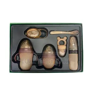 Silicon Baby Feeding Bottle Set