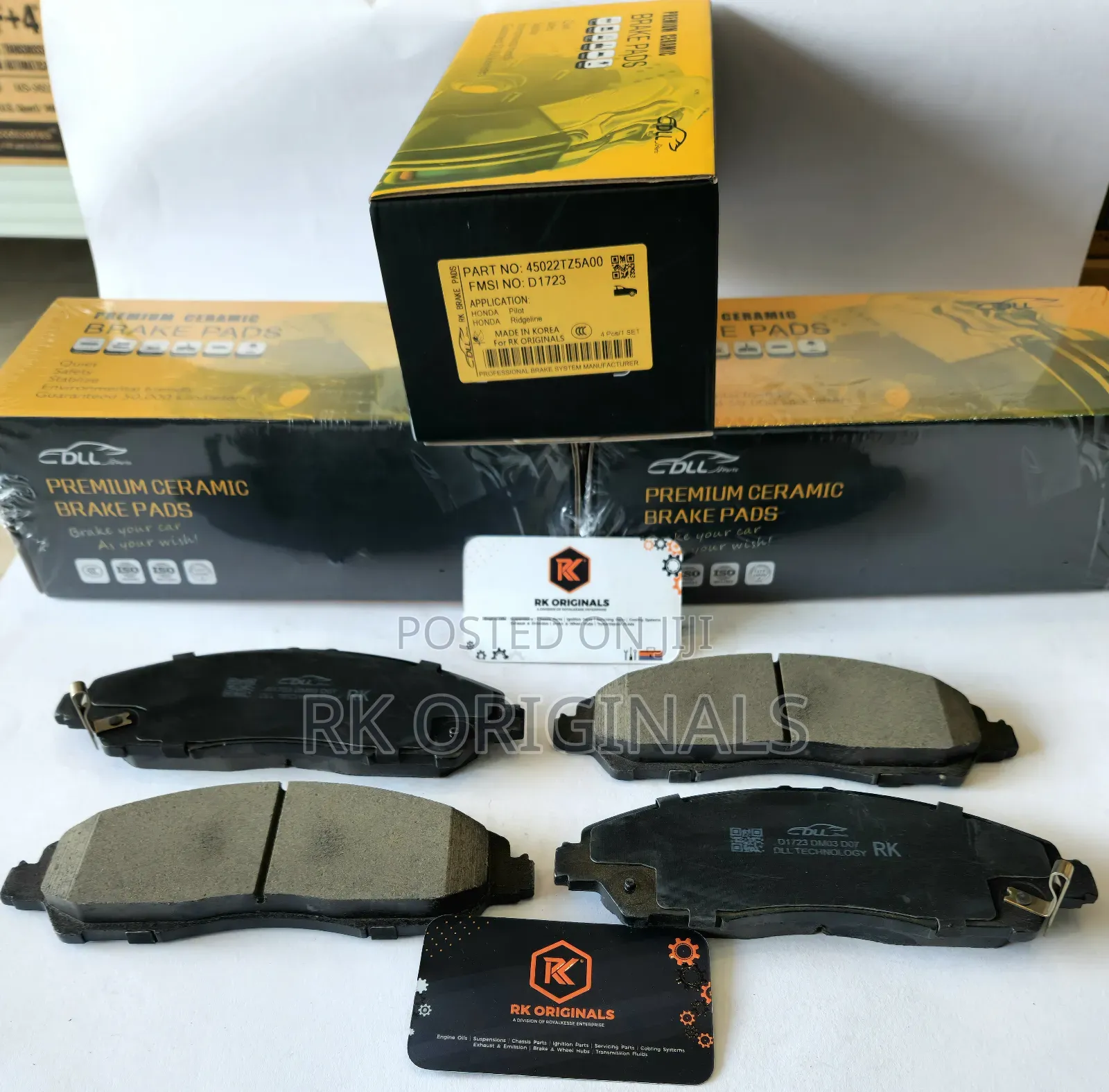 Acura Mdx 14-20/Pilot 16-22/Ridgeline 17-22 Ceramic Front Brake Pads