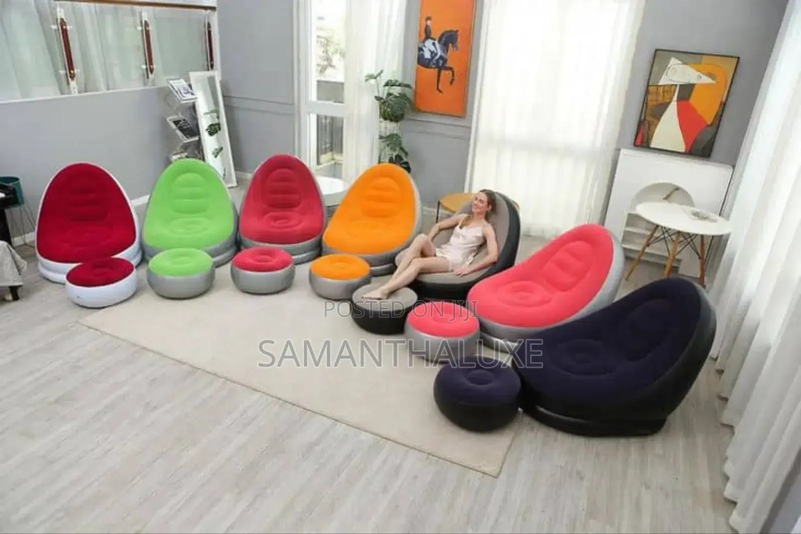 Portable Inflatable Sofa – Foldable, Comfortable Easy to Set Up