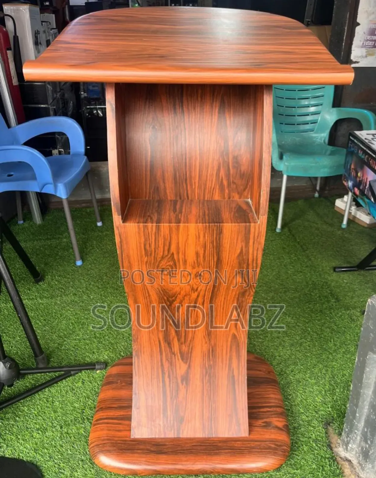 Brown Wooden Pulpit Or Lectern/Podium