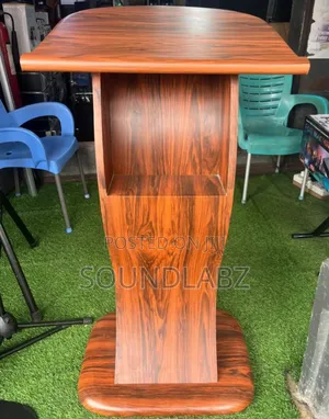 Brown Wooden Pulpit Or Lectern/Podium