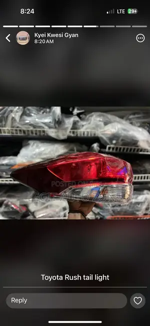 Toyota Rush 2017,2018,2019 Taillights Available