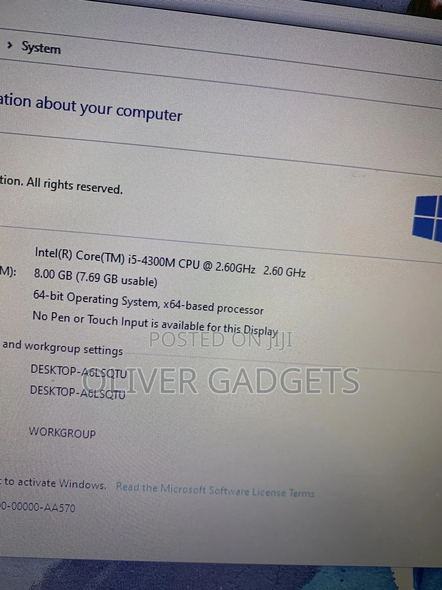 Laptop Lenovo ThinkPad T440p 8GB Intel Core I5 HDD 500GB