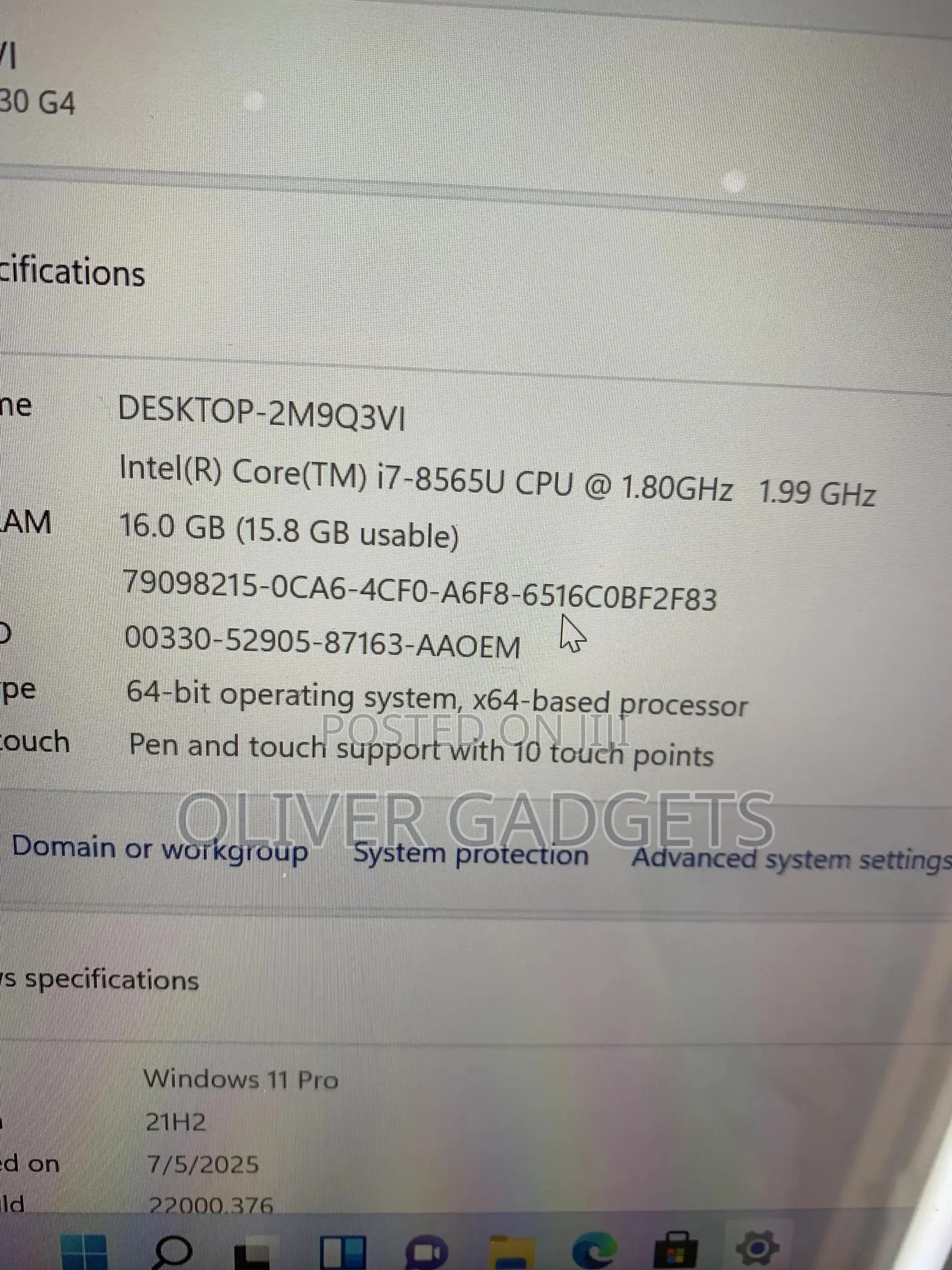 Laptop HP EliteBook x360 1030 G4 16GB Intel Core i7 SSD 512GB