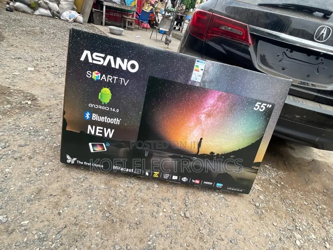 Asano 55” Crystal-Clear Vision Tv With Smart Connectivity