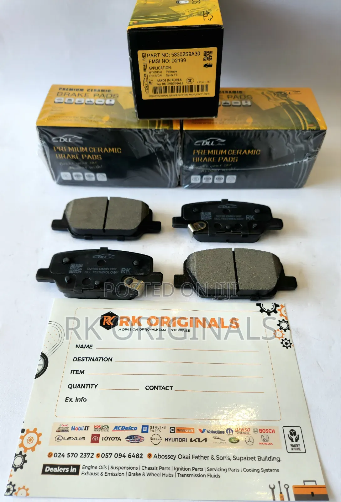 Palisade/Telluride 20-25/Santa Fe 19-20 Ceramic Back Brake Pads