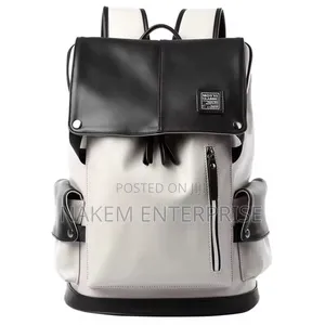 Pu Leather Large Capacity Laptop Backpack With Exquisite Appearance
