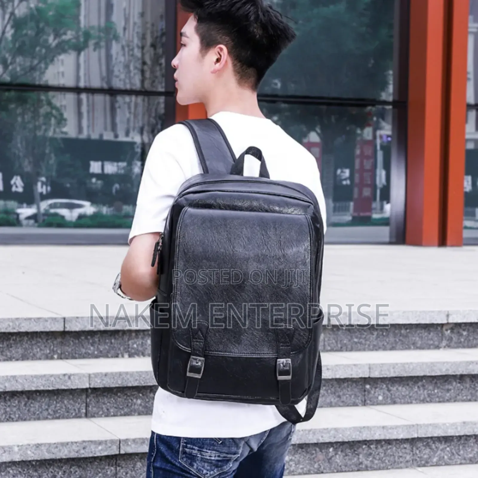 Pu Leather Large Capacity Laptop Backpack With Exquisite Appearance