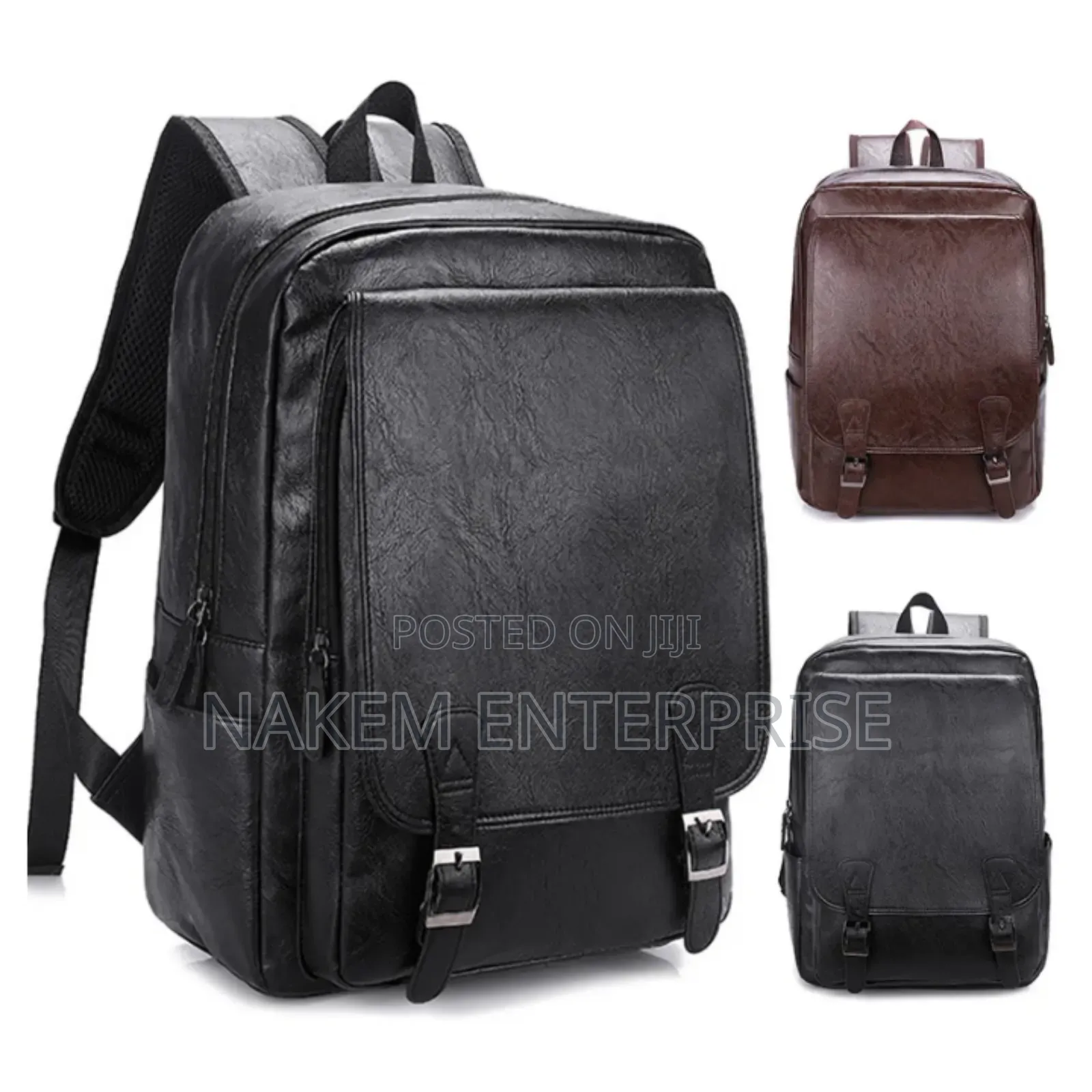 Pu Leather Large Capacity Laptop Backpack With Exquisite Appearance