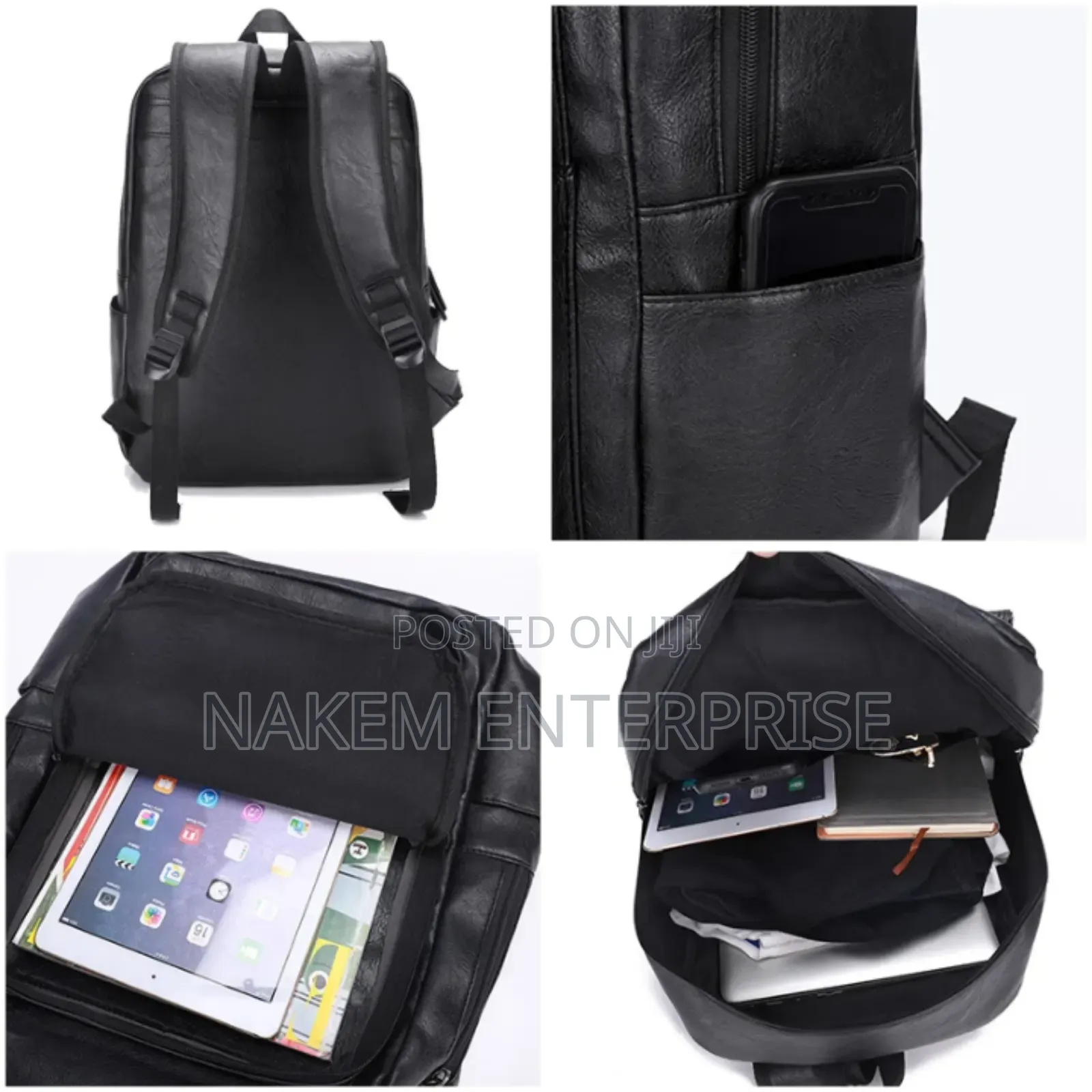 Pu Leather Large Capacity Laptop Backpack With Exquisite Appearance