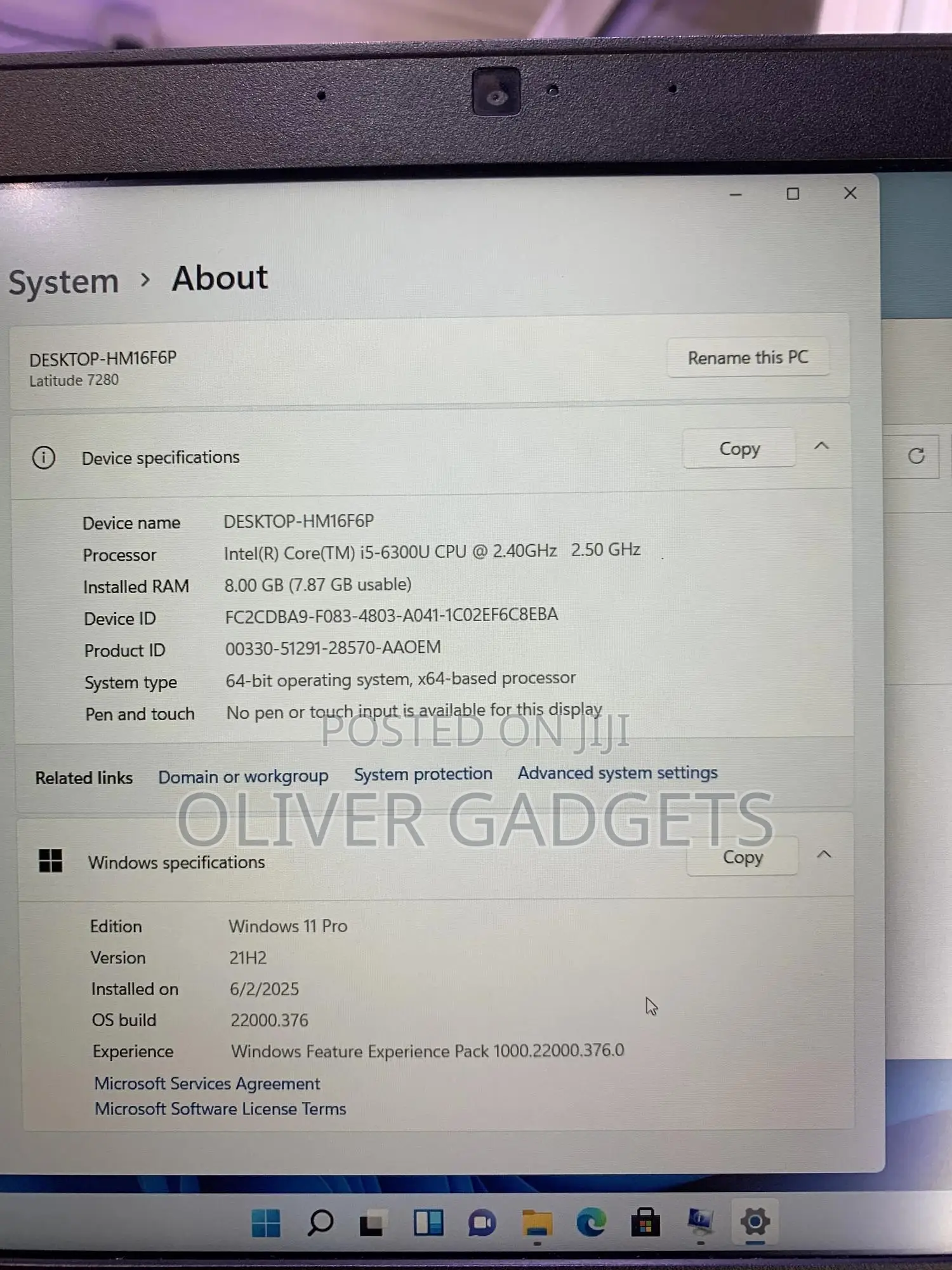 Laptop Dell Latitude 7280 8GB Intel Core i5 SSD 256GB