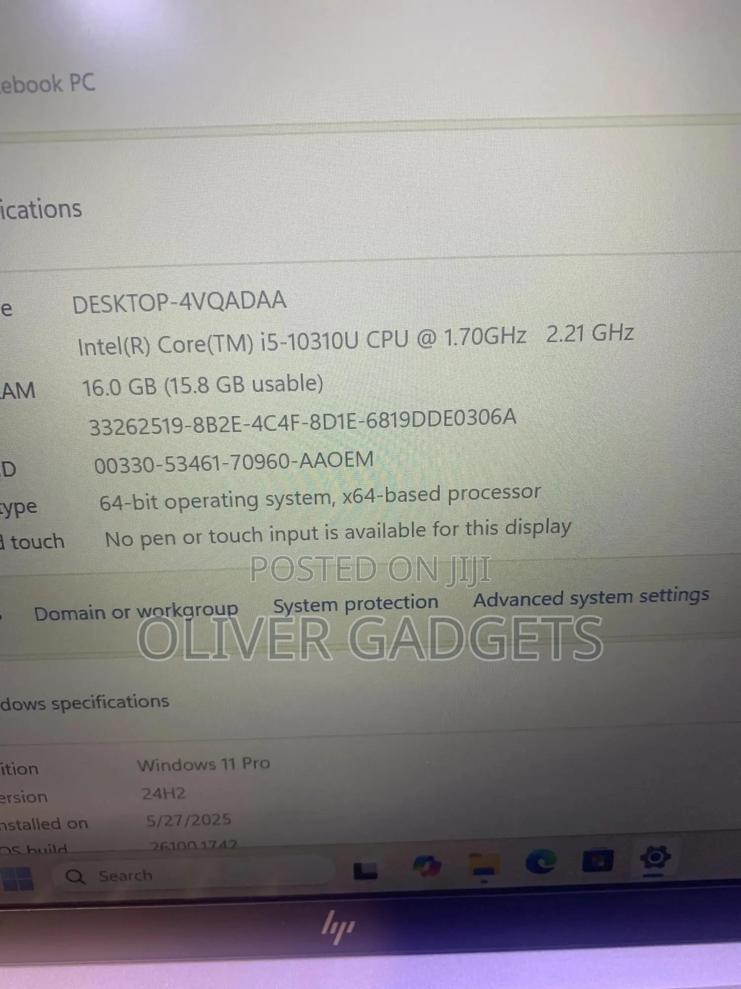 Laptop HP EliteBook 840 G7 16GB Intel Core i5 SSD 256GB