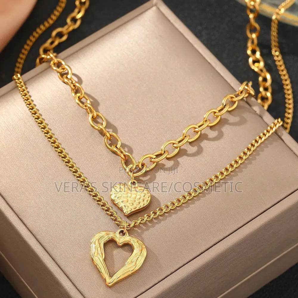 Two Hearts Twin Necklace