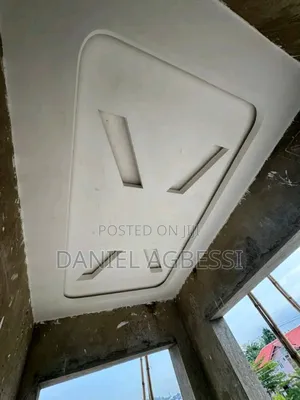 P.O.P Ceiling, Enduire and Painting