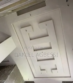 P.O.P Ceiling, Enduire and Painting
