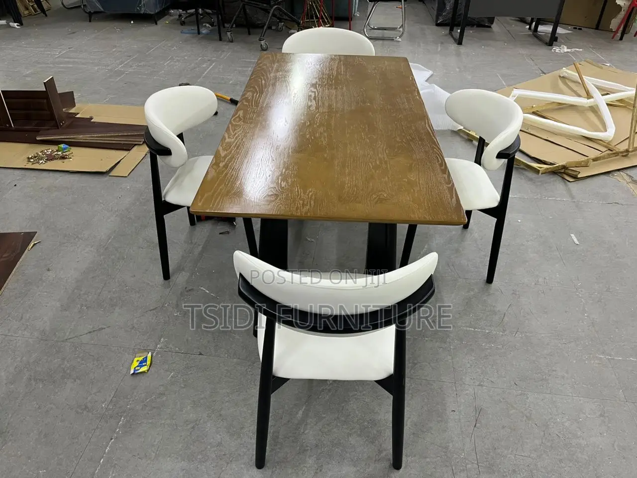 Quality Wood Dining Table With 4 Chairs