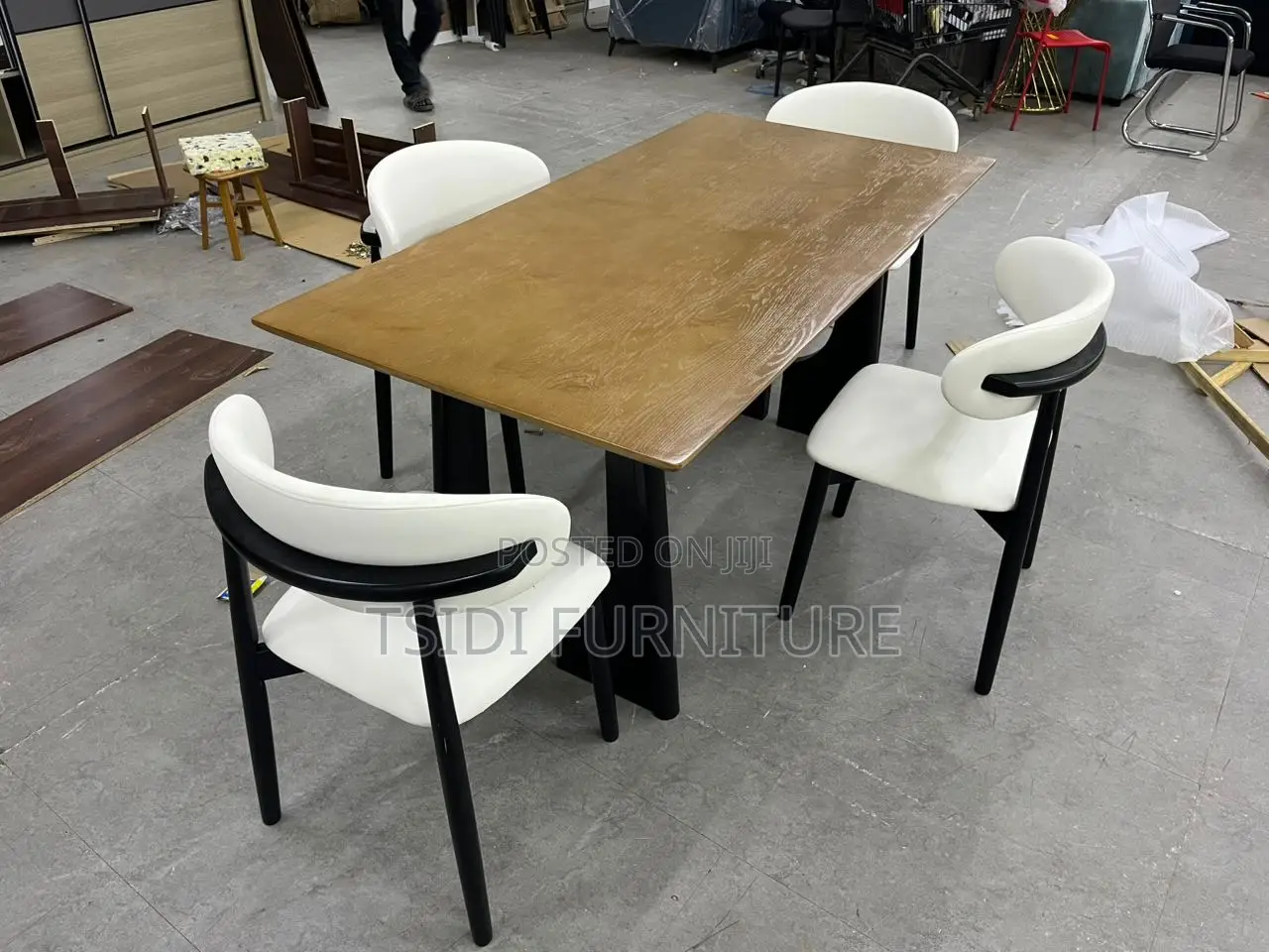 Quality Wood Dining Table With 4 Chairs