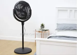 High Velocity Pedestal Desk Fan With 3 Adjustable Heights, 7.5 Hours