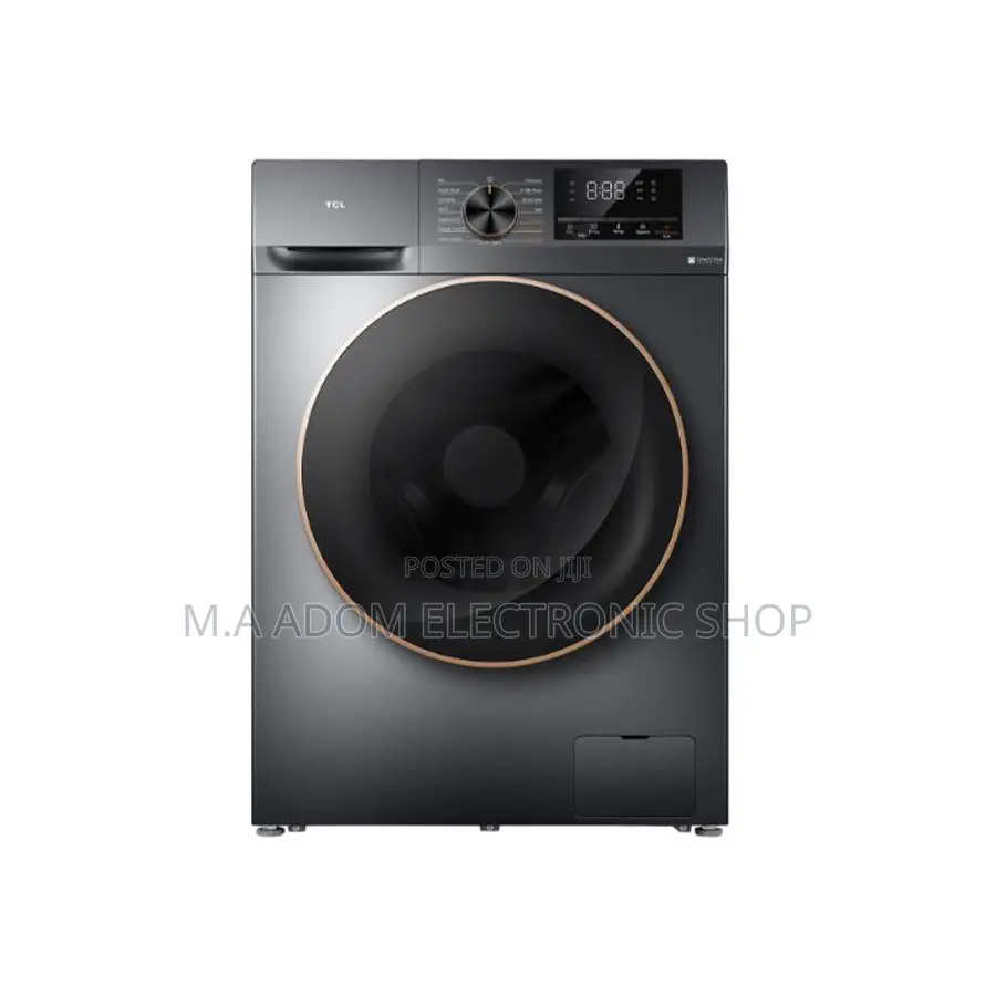 TCL Washing Machine Front Load Full Automatic 10.5 Kg Wash Silver