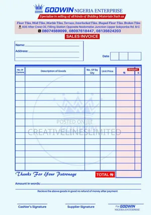 Print Receipts and Invoices