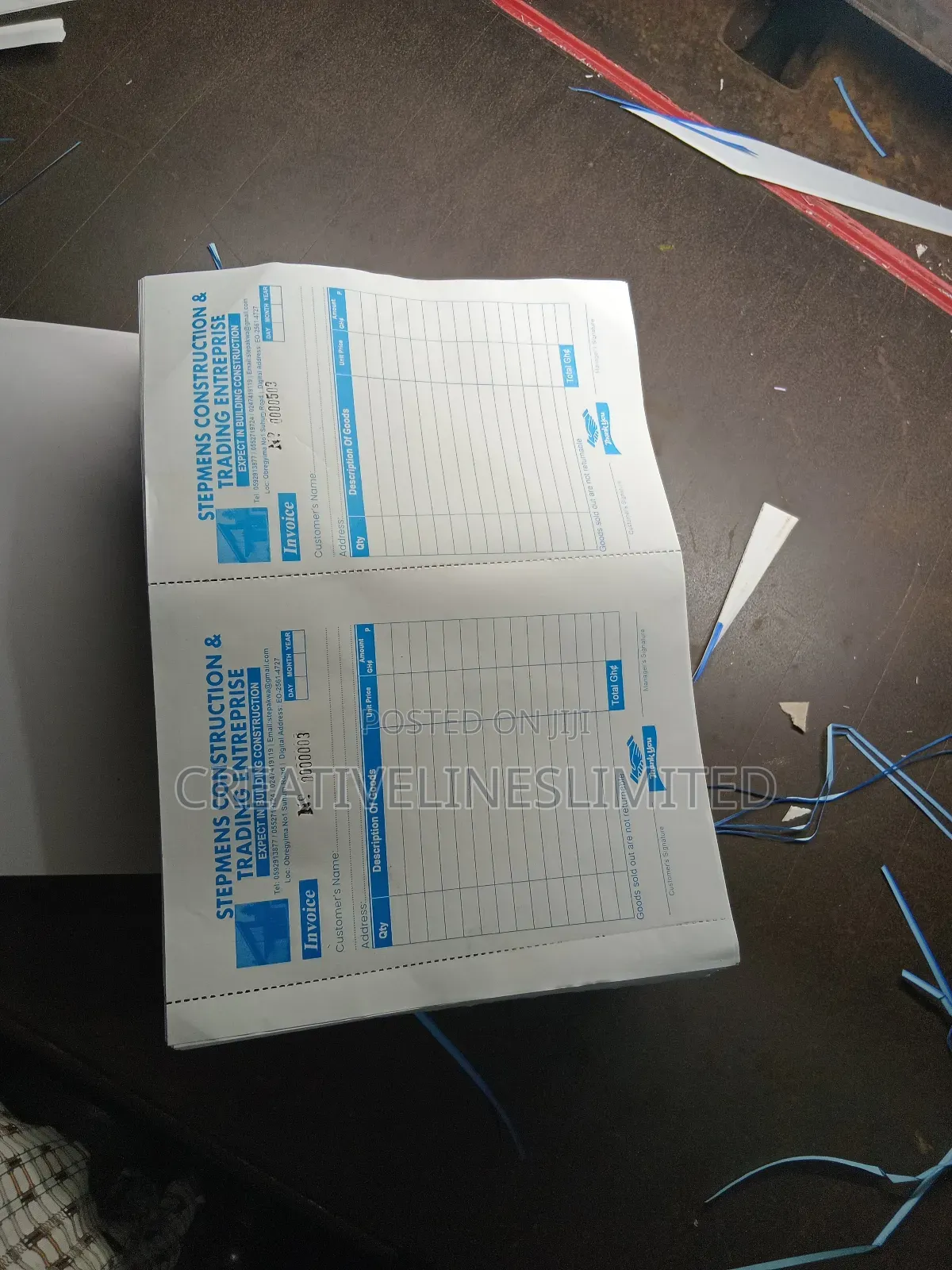 Customised Receipt Booklet