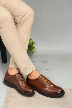 SKG Brown Leather Dress Shoes in a Box