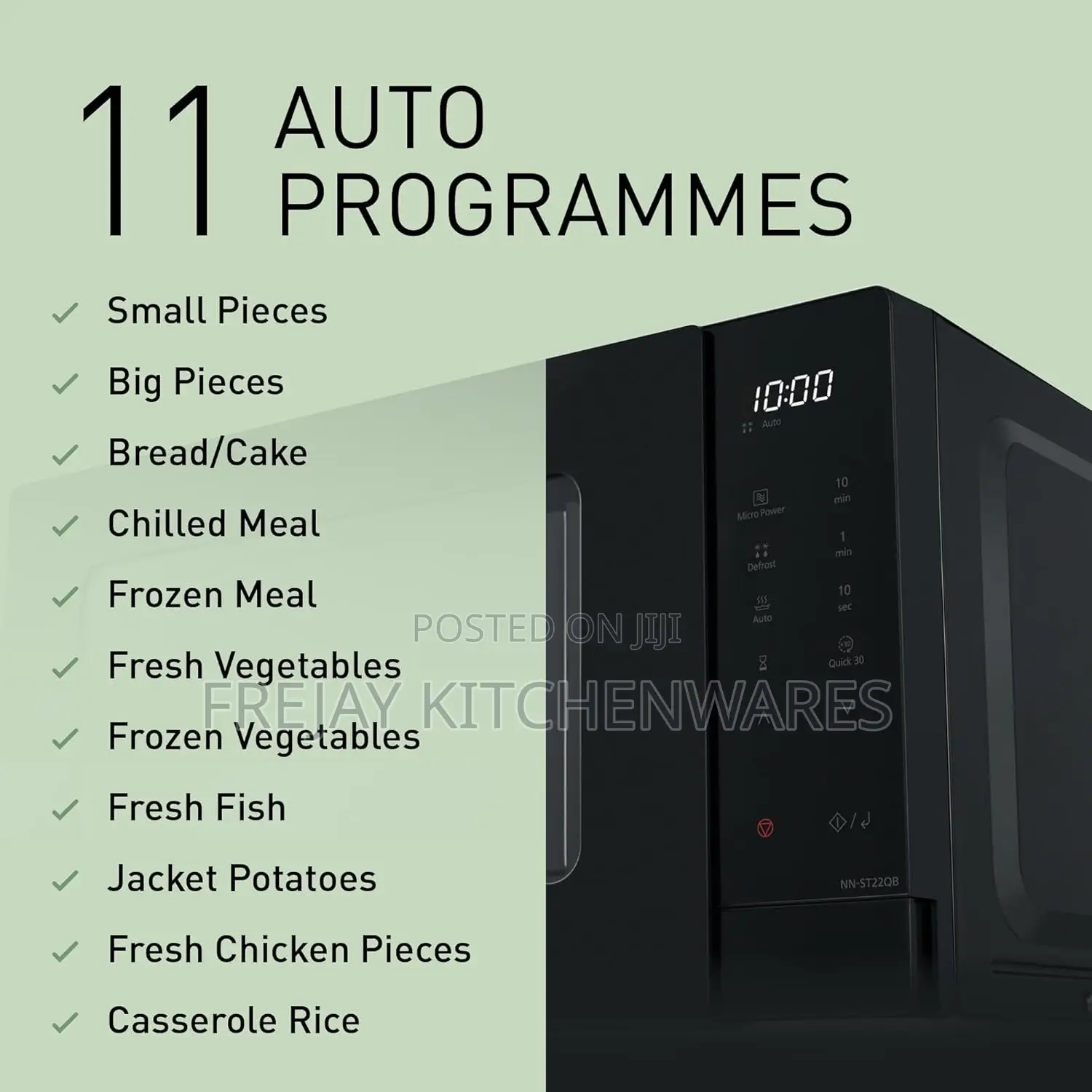 Panasonic 20l Black Microwave