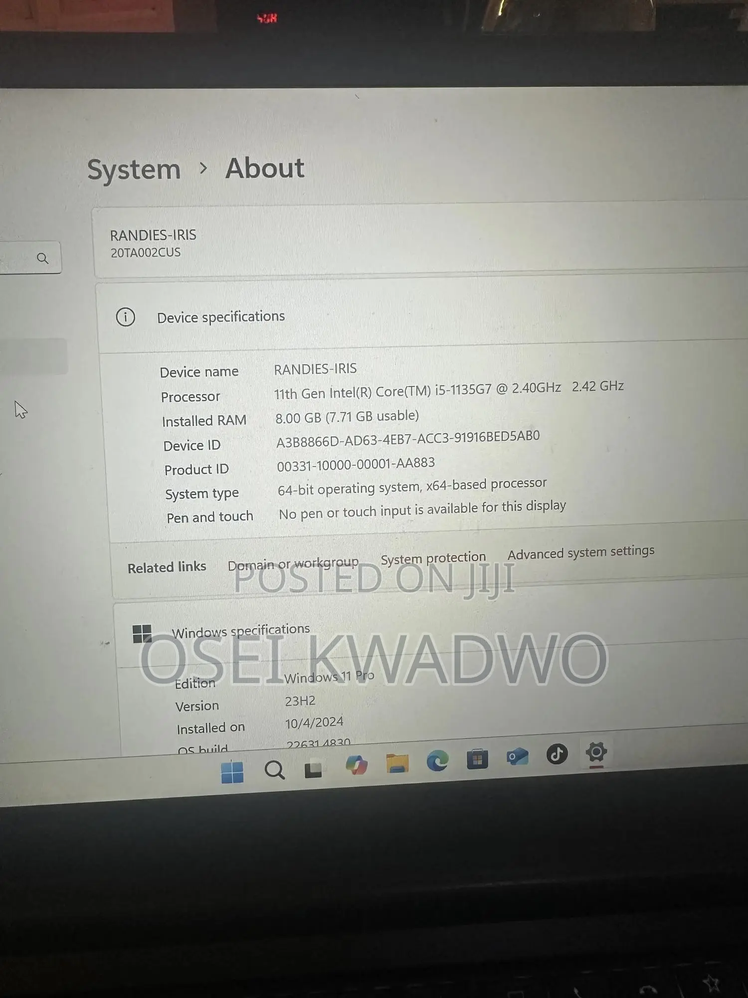 Laptop Lenovo L14 G1 8GB Intel Core i5 SSD 256GB