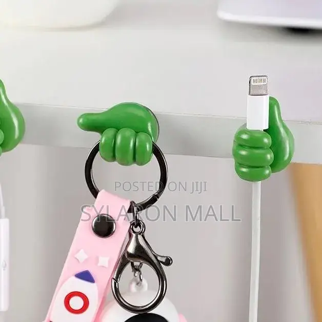 10pcs Adhesive Thumb Silicone Cable Holders